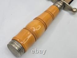 Vintage Weber Luzern Rostfrei Dagger Knife Swiss Retail Marked Solingen Style