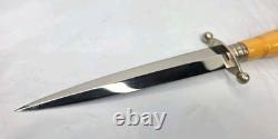 Vintage Weber Luzern Rostfrei Dagger Knife Swiss Retail Marked Solingen Style