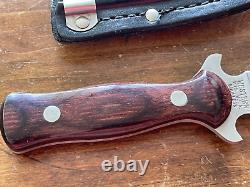 Vintage Western Cutlery W75 Fixed Blade Boot Knife Dagger withorig sheath-1026.24