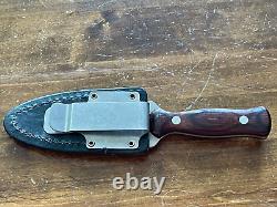 Vintage Western Cutlery W75 Fixed Blade Boot Knife Dagger withorig sheath-1026.24