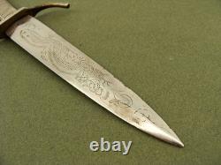 Vintage Ww2 German Fist Pommel Dragon Combat Fighting Dagger Dirk Knife Knives