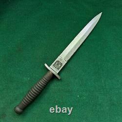 Vintage fairbairn sykes commando british fighting wood handle knife dagger