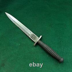 Vintage fairbairn sykes commando british fighting wood handle knife dagger