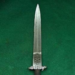 Vintage fairbairn sykes commando british fighting wood handle knife dagger