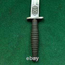 Vintage fairbairn sykes commando british fighting wood handle knife dagger