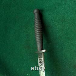 Vintage fairbairn sykes commando british fighting wood handle knife dagger