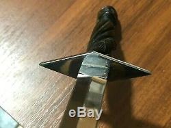 Vintage knife sharpening dagger hand made PRISON