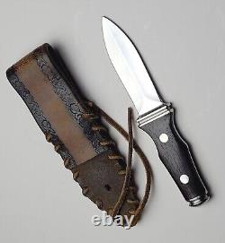 Vtg 1977 A. G. Russell Springdale Ark Sting Boot Dagger Knife with Sheath USA RARE