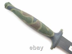 Vtg Fukuta Camo Seki Japan AUS6A Fairbairn Sykes Commando Combat Dagger Knife