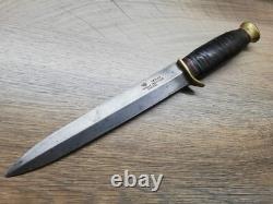 Vtg Ww2 British Taylor Eye Witness Sheffield Combat Trench Fighting Dagger Knife