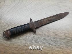 Vtg Ww2 Wwii Bulgarian German Combat Trench Fighting Knife K98 Mauser Dagger