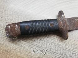 Vtg Ww2 Wwii Bulgarian German Combat Trench Fighting Knife K98 Mauser Dagger