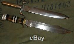 WW II Theater Knife Vet Grouping -WW2 Fighting -Dagger/Duffel/Antique Trench Art