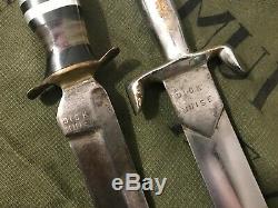 WW II Theater Knife Vet Grouping -WW2 Fighting -Dagger/Duffel/Antique Trench Art