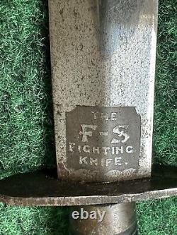 WW2 Authentic Fairbairn Sykes WILKINSON SWORD FS Fighting KNIFE Dagger