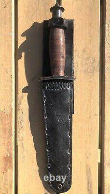 WW2 Case V42 Stiletto Fighting Knife -US FSSF -V-42 Dagger -EXCEPTIONAL Cond