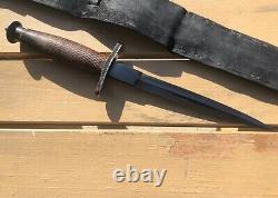 WW2 Case V42 Stiletto Fighting Knife -US FSSF -V-42 Dagger -EXCEPTIONAL Cond