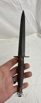 WW2 Fairbairn Sykes Stiletto Dagger Fighting Knife Sheffield England Vtg Antique