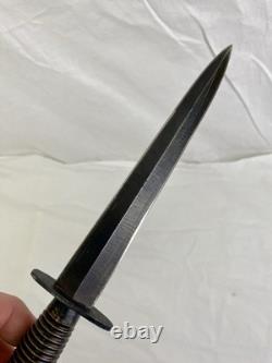 WW2 Fairbairn Sykes Stiletto Dagger Fighting Knife Sheffield England Vtg Antique