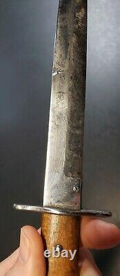 WW2 German Air Force Nahkampfmesser Combat Boot Trench Knife Dagger with Scabbard
