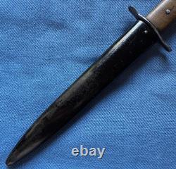 WW2 German Luftwaffe Fighting Knife Boot Dagger & Scabbard Stamp 5