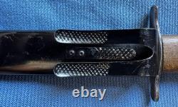 WW2 German Luftwaffe Fighting Knife Boot Dagger & Scabbard Stamp 5