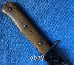 WW2 German Luftwaffe Fighting Knife Boot Dagger & Scabbard Stamp 5