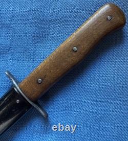 WW2 German Luftwaffe Fighting Knife Boot Dagger & Scabbard Stamp 5
