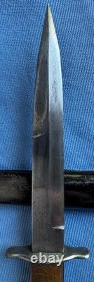 WW2 German Luftwaffe Fighting Knife Boot Dagger & Scabbard Stamp 5