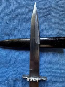 WW2 German Luftwaffe Fighting Knife Boot Dagger & Scabbard Stamp 5