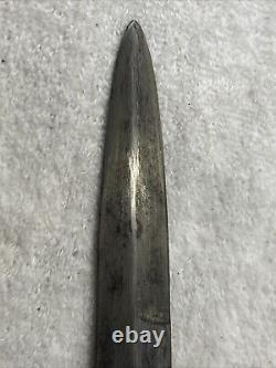 WW2 German Pilot Boot Trench Fighting Knife Dagger w Original Scabbard Marked 5