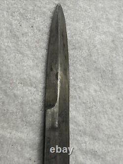 WW2 German Pilot Boot Trench Fighting Knife Dagger w Original Scabbard Marked 5