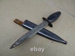 WW2 Handmade Theater FIGHTING DAGGER Knife withmetal Sheath