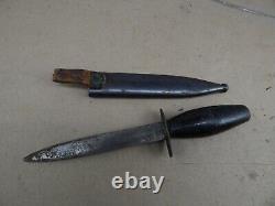 WW2 Handmade Theater FIGHTING DAGGER Knife withmetal Sheath