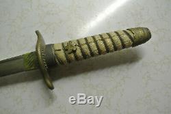 WW2 Japanese Officer's Dagger Fighting Knife withScabbard FREE SHIPPING