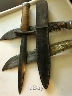 WW2 US Army Fighting Knife Dagger Clear Handle Persian Gulf Command Rare
