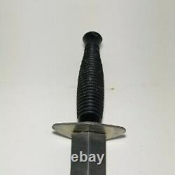 WW2 WWII Era French Inox Le Commando Fighting Boot Knife Stilleto Dagger