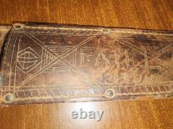 WW2 WWII Theater Fighting Knife Dagger Sheath ID SGT Joseph Failla 27th Inf Div