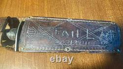 WW2 WWII Theater Fighting Knife Dagger Sheath ID SGT Joseph Failla 27th Inf Div
