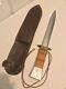 Ww2 Wwii Theater Made Us Large Fighting Knife Dagger Bakelite Grip & Sheath