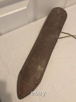 WW2 WWII Theater Made US Large Fighting Knife Dagger Bakelite Grip & Sheath