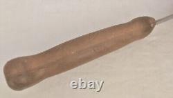 WW2 WWII Theater Made US Large Fighting Knife Dagger Bowie Floral Grip NAMED