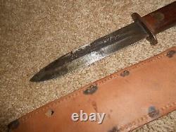 WW2 WWII U. S. Made Knife Fixed Blade Combat Dagger