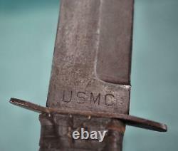 WW2 military US knife dagger Ka-BAR USMC marine blade estate Army combat war Vet