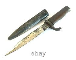 WWI German Trench Fighting Knife Boot Dagger Grabendolch E&F HORSTER Marked