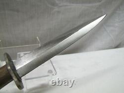 WWI WWII German trench, boot, fighting knife dagger withscabbard Hugo Solingen
