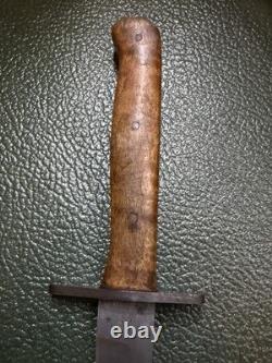 WWII 1943 Theater Made Fighting Knife Dagger Trench Art Combat Blade Rare