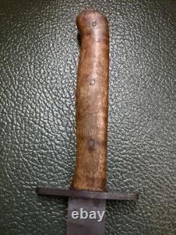 WWII 1943 Theater Made Fighting Knife Dagger Trench Art Combat Blade Rare