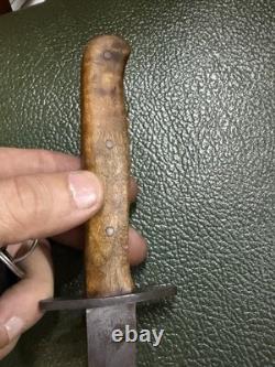 WWII 1943 Theater Made Fighting Knife Dagger Trench Art Combat Blade Rare