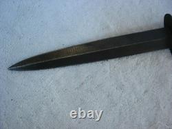 WWII British Fairbairn Sykes Dagger Fighting Knife Sheffield England With Sheath